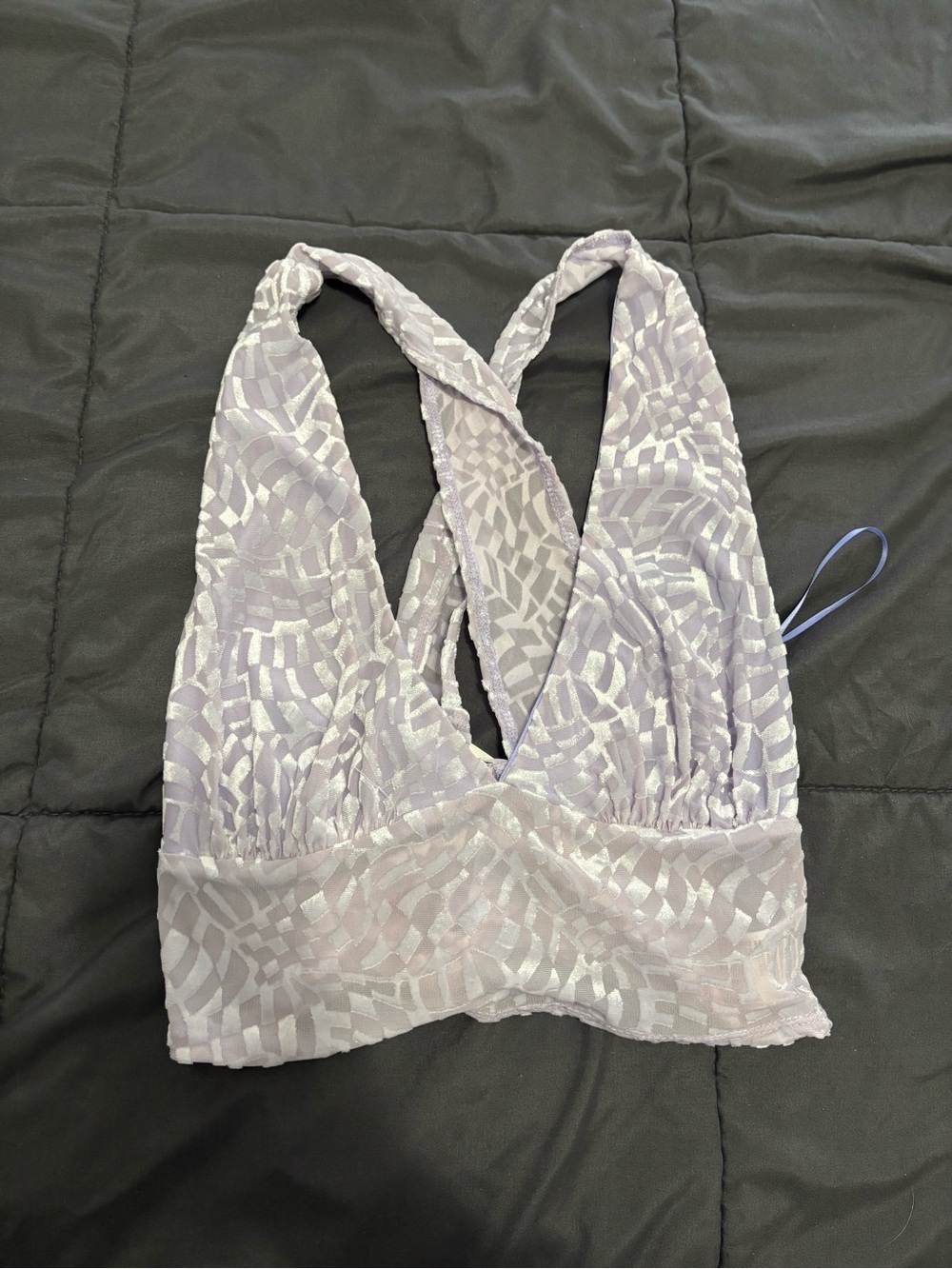 Women's Lavender velvet top - Soft Support